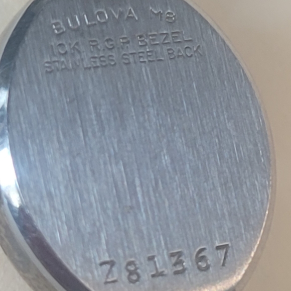 Bulova Watch M8 10k RGF Bezel Stainless Steel Back Z81367-Without Band - Picture 4 of 5